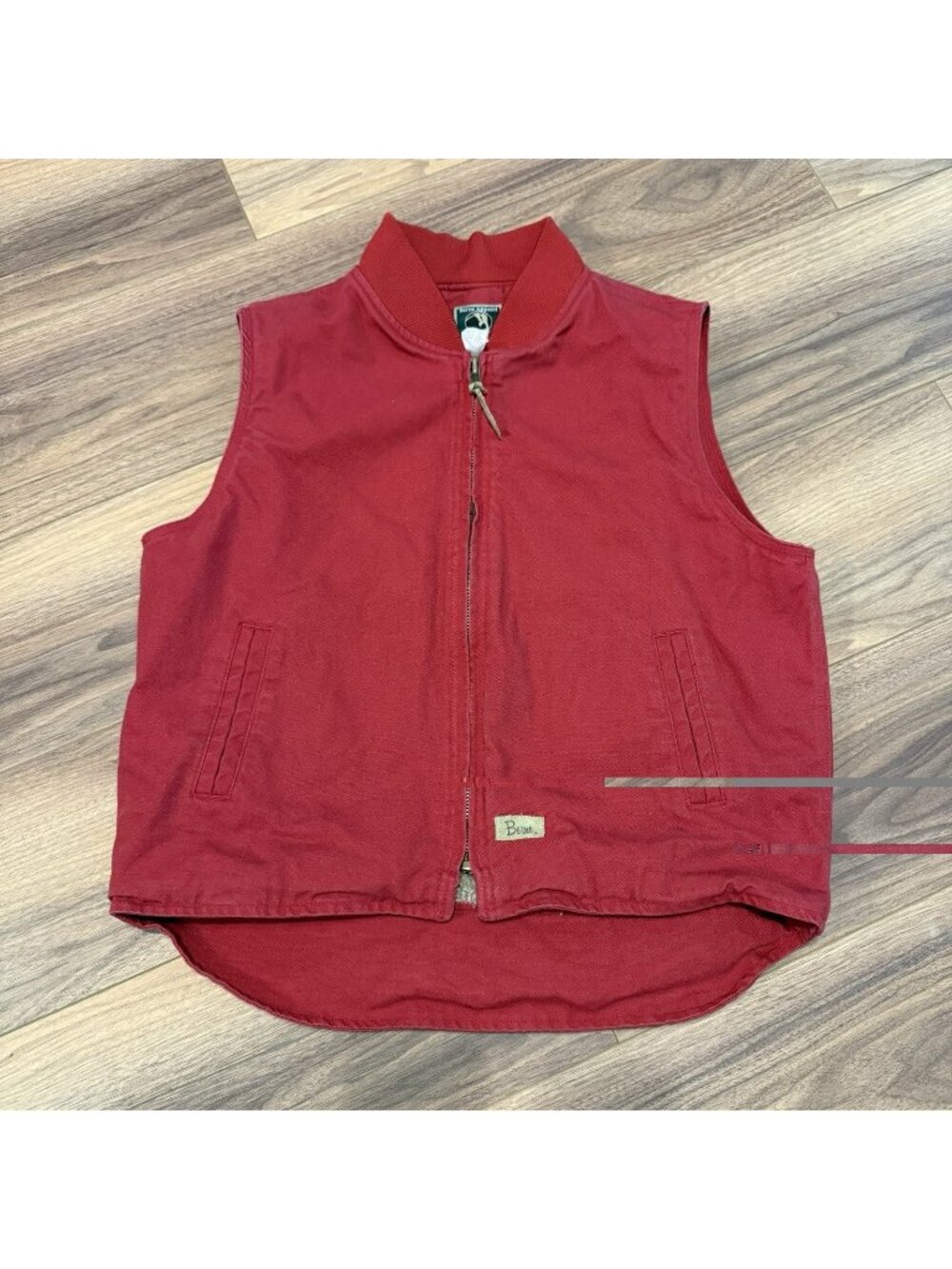 Berne Apparel Vest Womens XL 18-20 Red Lined Workwear